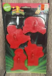 NEW VINTAGE 1994 WILTON MIGHTY MORPHIN POWER RANGERS SET OF 4 COOKIE CUTTER