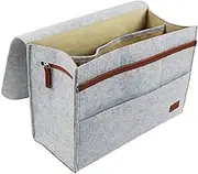 Jjwl Bed Pocket,bed Bag Holder Sofa Armrest Multifunctional Organizer Bags,bedside Caddy With Multiple Pockets For Home Bedroom And Living Room grey