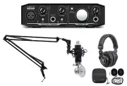 Mackie Gaming Streaming Twitch Bundle w/Microphone+Headphones+Boom Arm