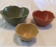 PRINCESS HOUSE NESTING SERVING BOWLS, PAVILLION SET OF 3 # 1434 New