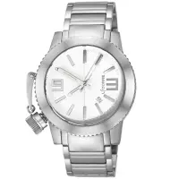 在飛比找Yahoo奇摩購物中心優惠-LICORNE MKIII系列經典帥氣手錶-白/45mm
