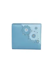 Bottega Veneta Ardoise Embroidered Wallet One size Blue