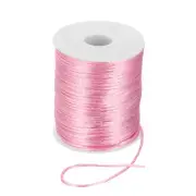 2mm x 110 Yard Nylon Satin String Cord Beading Knotting Cord Pink