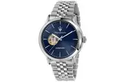 Maserati Epoca Stainless Steel Open Heart Blue Dial Automatic R8823118009 100M Men's Watch