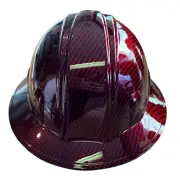 Hard Hat SL Series Full Brim Custom Kandy Red Carbon Fiber