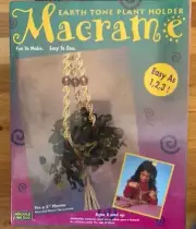 Macrame Earth Tone Plant Holder Kit - Waddle We Doo Easy As 1,2,3!
