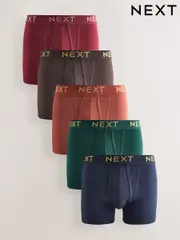 Rich Red/Green/Blue 5 Pack A-Front Boxers (AB8420) | $53