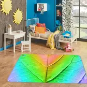 3D Color Leaves Texture NAO10735 Game Rug Mat Elegant Photo Carpet Mat Fay