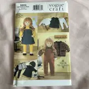 Vogue Craft pattern 9866 18 inch doll clothes uncut