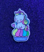 5pc. Unicorn Cake, resin Planar Flatback, cabochon,bow center,jewelry, slime