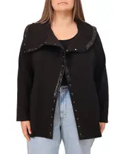 Bagatelle Plus Drape Collar Jacket