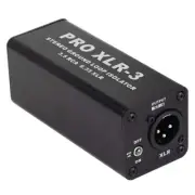 PRO XLR-3 Professional Stereo Ground Loop Isolator 3.5 6.35 XLR Audio7899