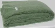 Masterweave Windermere Mohair Throw Rug Blanket - Olive