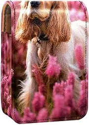 Makeup Organizer,Makeup Lipstick Case for Outside Mini Bag Travel Cosmetic Pouch,American Cocker Spaniel Clover Dog