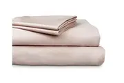 Ardor 300TC Cotton Mega Queen Bed Flat Fitted Sheet Set w 2x Pillowcases Pink