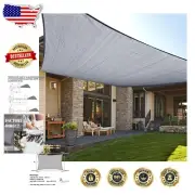 Durable 12' x 16' Rectangle Shade Sail - UV Blocking Canopy for Outdoor Elegance