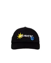 embroidered-logo cap I Black
