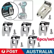 6 Set BELT CLIP HOOK & SCREW FOR MAKITA 18V LXT CORDLESS DRILLS IMPACT DRIVERS