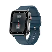 E86 Smart Watch Bluetooth Call Men Heart Rate Blood Pressure Monitor ECG Fitness Bracelet Sports Waterproof Woman Smartwatch - Blue