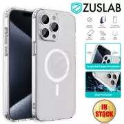 For iPhone 15 Pro Max Plus Case Clear Magsafe Magnetic Shockproof Cover