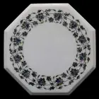 15" Marble Inlay side / corner Table Handmade Floral Pietradura Art Home Decor
