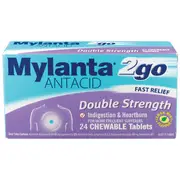 Mylanta 2 Go Antacid Double Strength Tab X 24