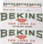 BEKINS CUSTOM SEMI DECAL SET