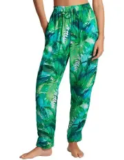 [Lauren Ralph Lauren] Cartago Palms Drawstring Poolside And Beach Pants in Green