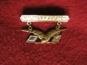 Military Aviator badge-1913-USAAS-WWI-Ster/GP by Blackington,1st EVER wing Badge