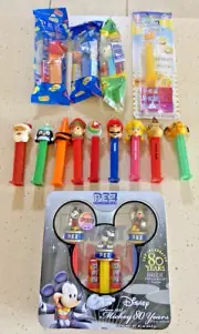 PEZ Dispenser Lot Santa, Mario, Disney, Muppets, Hello Kitty, Eeroye, & More
