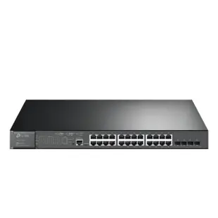 【TP-Link】TL-SG3428MP 28埠 24埠Gigabit RJ45+4埠SFP L2+ 網管型/管理型PoE switch交換器(384W)