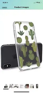 CYRILL Ciel (Cecile Collection)Cactus Case for Apple iphone Xs Max travel pouch