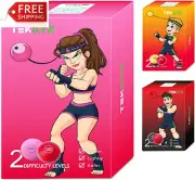 TEKXYZ Boxing Reflex Ball, 2 Difficulty Levels Boxing Ball with Headband, Softer
