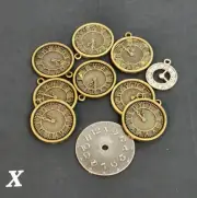 HUGE CLOCKS TOKEN CHARMS TIM HOLTZ & MORE Antiqued Gold Silver SCRAPBOOK TAGS