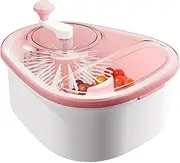 Fruit and Vegetable Washing Machine, 720 Degree Scrubbing Fruit Washer Strainer with Bowl, Lid, Colander, Crank, and Self-draining System, Household Fruit Dehydrator Drainer/193