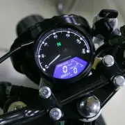 12000RPM LCD Digital Universal Odometer Speedometer Tachometer Gauge Cafe Racer