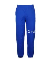 Givenchy Logo Printed Elastic-Waist Jogging Pants XS ocean blue