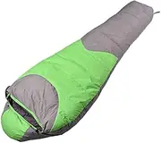 Sleeping Bags,Adult Warm Autumn and Winter Sleeping Bag,White Duck Down Sleeping Bag,Waterproof and Moisture-Proof,Machine Washable,Indoor & Outdoor Use,for Camping,Green
