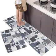 2Pcs Set Kitchen Floor Mats Home Door Mats Easy Clean-Style 3