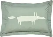 Scion MR Fox Oxford Pillow CASE, Percale, Silver, Single