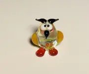 CUTE OWL~Collectible Hand Blown Art Glass Figurine~Handmade Tiny Animal~UNIQUE
