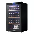 Devanti Wine Cooler Compressor Chiller Storage Beverage Fridge Cellar 34 Bottles