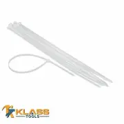 11" x 3 mm Heavy Duty White Zip Ties, Cable Ties