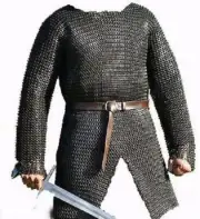 Flat Riveted With Flat Warser Chainmail shirt 10 mm Extra Large Size full sleeve