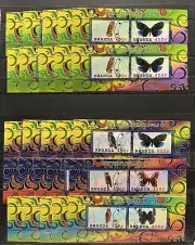 25x Papillons / Butterflies / insects / Nature - CTO - CB5