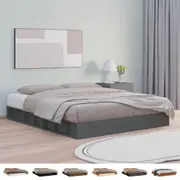 Solid Wood Bed Frame Mattress Foundation Bed Base Multi Colours/Sizes vidaXL