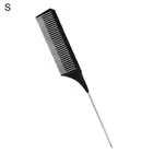 Hair Comb Comfortable Grip Good Toughness Tip-tail Hair Styling Dye Comb Black