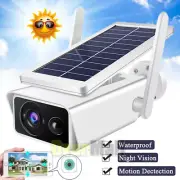 Solar Battery Powered Wifi Outdoor Pan/Tilt Home Security Camera System Wireless