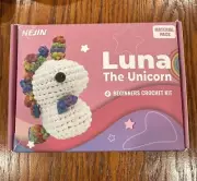 Hejin Luna The Unicorn Crochet Kit for Beginners Everything New In Box