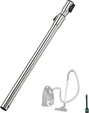 EZ SPARES Tube Compatible with Miele C1, C2, C3 Vacuums,Telescopic Stainless Steel Pipe,35mm 1.375" Extension Wand,ML Central Vacuum Cleaner Attachment